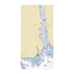 Fort Trumbull Marina (Groton, CT) NOAA Chart Towel