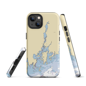 Mystic Downtown Marina (West Mystic, CT) NOAA Chart  Tough iPhone Case