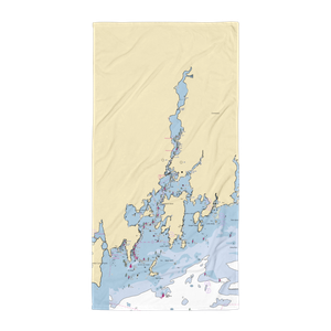 Bayside Diesel Service & Marine Supply (West Mystic, CT) NOAA Chart Towel