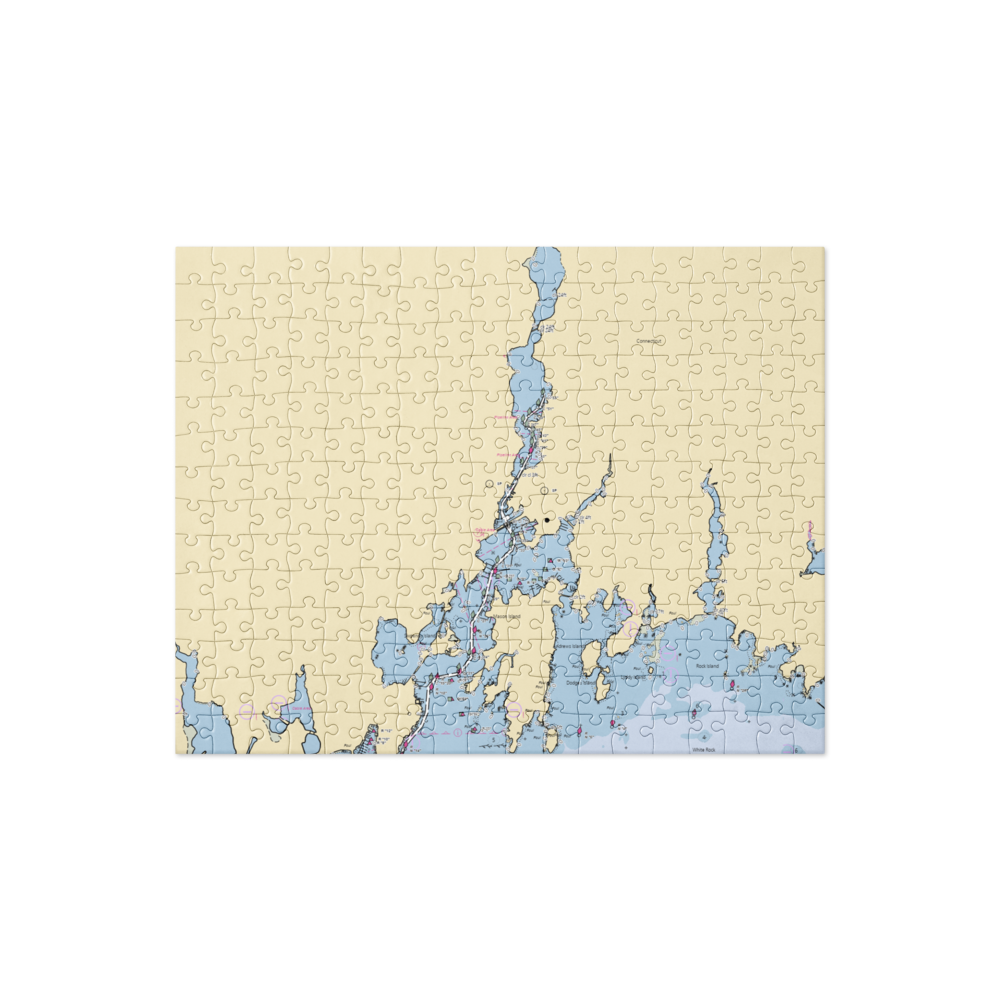 Seaport Marine, Inc (West Mystic, CT) NOAA Chart Jigsaw Puzzle 