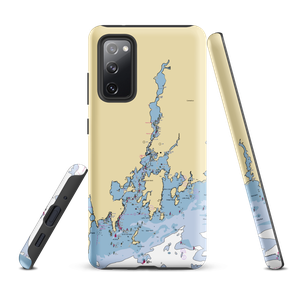 John I. Carija & Son Boat Works (West Mystic, CT) NOAA Chart Samsung Phone Case