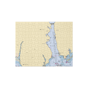 Burr's Marina (Groton, CT) NOAA Chart Jigsaw Puzzle