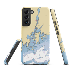 Mystic Shipyard West (West Mystic, CT) NOAA Chart Samsung Phone Case