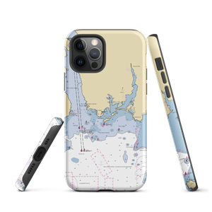 Pine Island Marina (Groton, CT) NOAA Chart  Tough iPhone Case