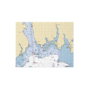 Pine Island Marina (Groton, CT) NOAA Chart Jigsaw Puzzle