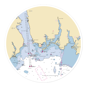 Shennecossett Yacht Club (Groton, CT) NOAA Chart Sticker