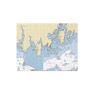 Haring's Marine (West Mystic, CT) NOAA Chart Jigsaw Puzzle