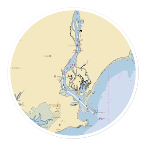 Housatonic Boat Club (Stratford, CT) NOAA Chart Sticker