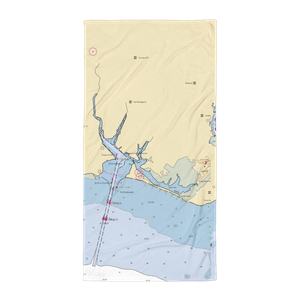 East End Yacht Club (Bridgeport, CT) NOAA Chart Towel