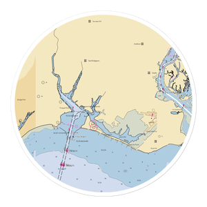 East End Yacht Club (Bridgeport, CT) NOAA Chart Sticker