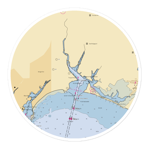 Lou's Boat Basin (Bridgeport, CT) NOAA Chart Sticker