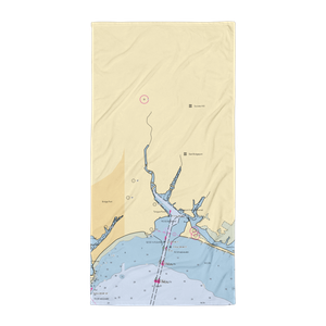 Ryan's Marine Services (Bridgeport, CT) NOAA Chart Towel