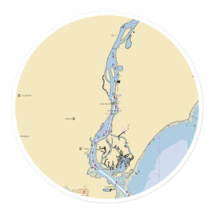 Valley Yacht Club (Stratford, CT) NOAA Chart Sticker