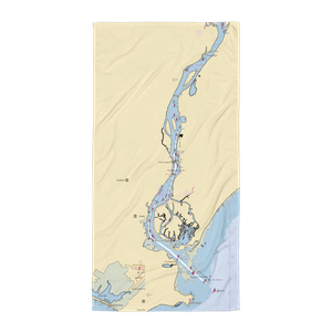 Dockside Marina @DocksideBrewery (Stratford, CT) NOAA Chart Towel