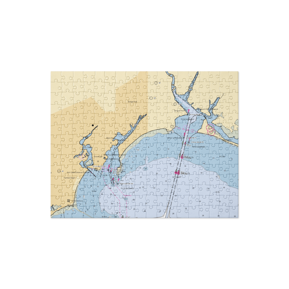 Cedar Marina (Bridgeport, CT) NOAA Chart Jigsaw Puzzle 