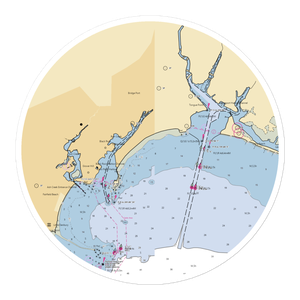 Cedar Marina (Bridgeport, CT) NOAA Chart Sticker