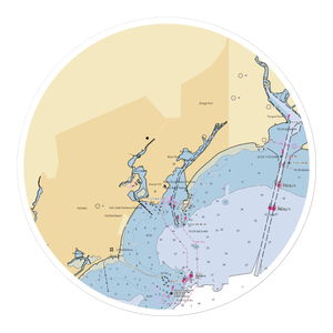 Captain's Cove Seaport (Bridgeport, CT) NOAA Chart Sticker