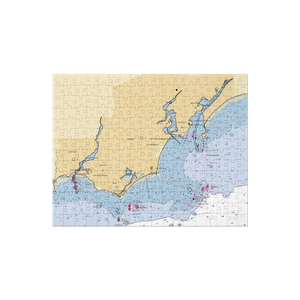 South Benson Marina (Bridgeport, CT) NOAA Chart Jigsaw Puzzle