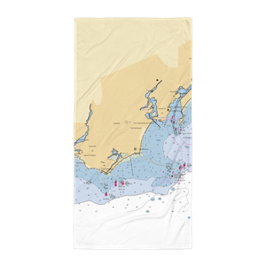 South Benson Marina (Bridgeport, CT) NOAA Chart Towel