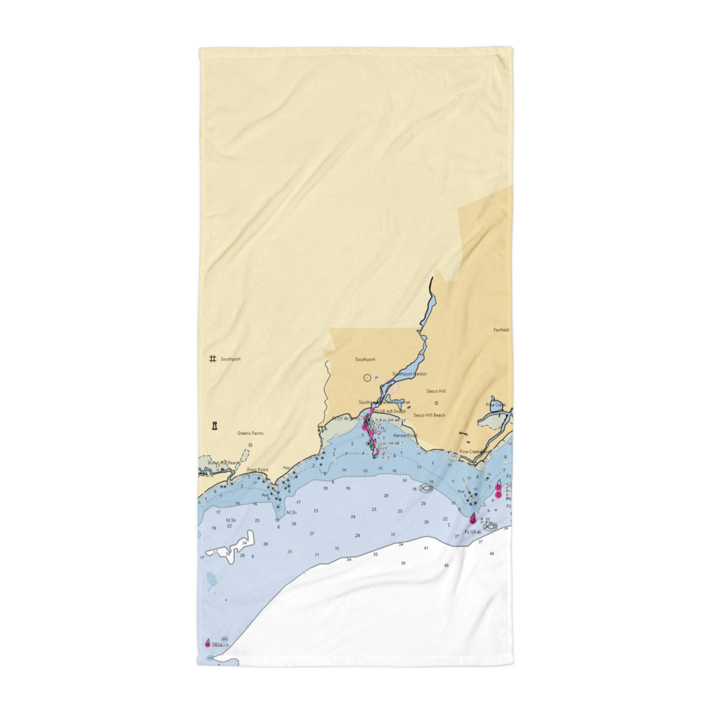 Pequot Yacht Club (Southport, CT) NOAA Chart Towel 