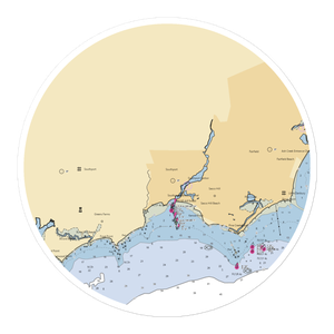 Pequot Yacht Club (Southport, CT) NOAA Chart Sticker