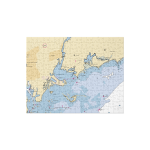 Ned Dimes Marina (Westport, CT) NOAA Chart Jigsaw Puzzle