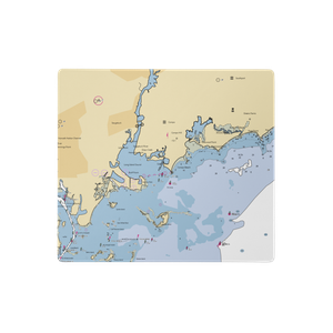 Ned Dimes Marina (Westport, CT) NOAA Chart  Gaming Mouse Pad