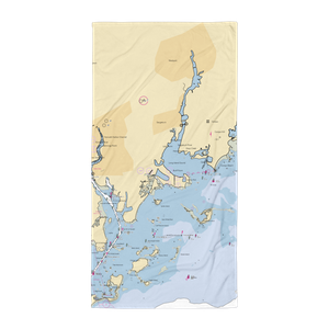 Cedar Point Yacht Club Inc (Norwalk, CT) NOAA Chart Towel