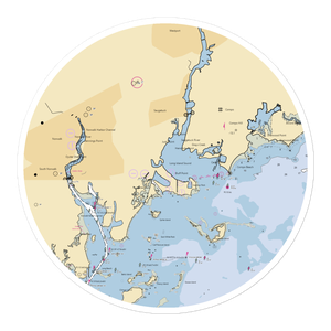 Cedar Point Yacht Club Inc (Norwalk, CT) NOAA Chart Sticker