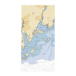 Sprite Island Yacht Club (Norwalk, CT) NOAA Chart Towel