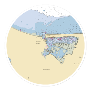 Mount Sinai Yacht Club (Lake Grove, NY) NOAA Chart Sticker