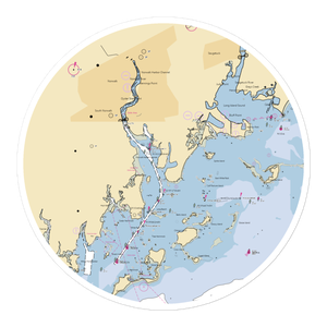 Bloom Bros. Marina (Norwalk, CT) NOAA Chart Sticker