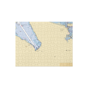 Port Jefferson Yacht Club (Lake Grove, NY) NOAA Chart Jigsaw Puzzle