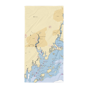 Norwalk Transient Moorings (Norwalk, CT) NOAA Chart Towel