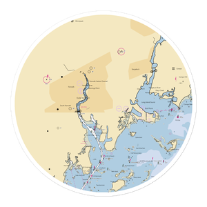 Norwalk Transient Moorings (Norwalk, CT) NOAA Chart Sticker