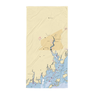 Norwalk Seaport Association (Norwalk, CT) NOAA Chart Towel