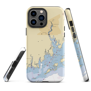 Ischoda Yacht Club (Norwalk, CT) NOAA Chart  Tough iPhone Case