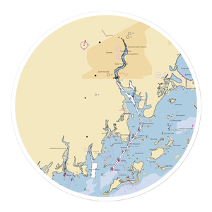 Ischoda Yacht Club (Norwalk, CT) NOAA Chart Sticker