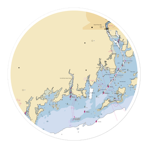 Five Mile River (Norwalk, CT) NOAA Chart Sticker