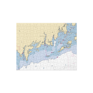 Rowayton Yacht Club (Norwalk, CT) NOAA Chart Jigsaw Puzzle