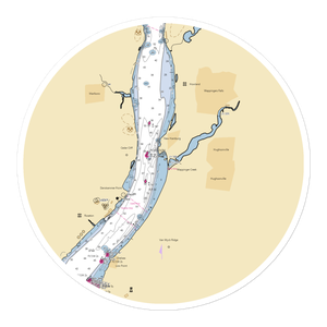 New Hamburg Yacht Club (Hughsonville, NY) NOAA Chart Sticker