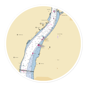 Chelsea Yacht Club (Chelsea, NY) NOAA Chart Sticker