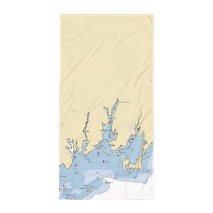 Drenckhahn Boat Basin (Redding Ridge, CT) NOAA Chart Towel