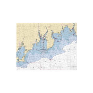 Riverside Yacht Club (Redding Ridge, CT) NOAA Chart Jigsaw Puzzle