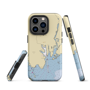 Delamar Greenwich Harbor (Greenwich, CT) NOAA Chart  Tough iPhone Case