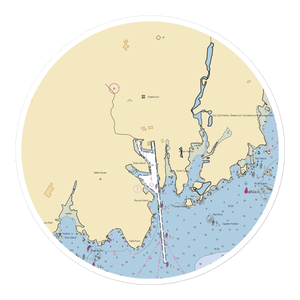 Delamar Greenwich Harbor (Greenwich, CT) NOAA Chart Sticker