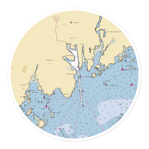 Indian Harbor Yacht Club (Greenwich, CT) NOAA Chart Sticker