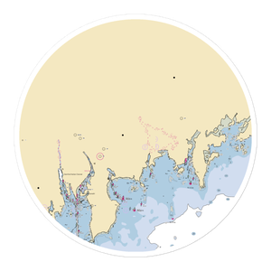Cove Island Park Marina (Stamford, CT) NOAA Chart Sticker