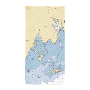 Belle Haven Yacht Club (Greenwich, CT) NOAA Chart Towel