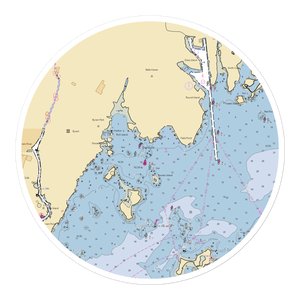 Belle Haven Yacht Club (Greenwich, CT) NOAA Chart Sticker